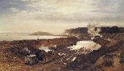 Benjamin Williams Leader The Excavation of the Manchester Ship Canal painting